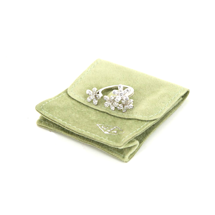 Bague Van Cleef & Arpels Socrate en or blanc et diamants - Detail D2