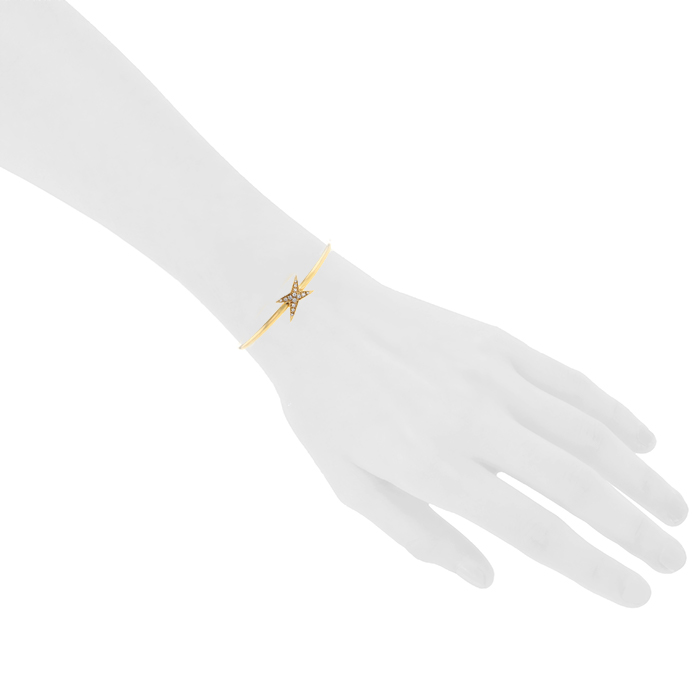 Bracciale apribile Mauboussin Etoile Divine in oro giallo e diamanti - Detail D1