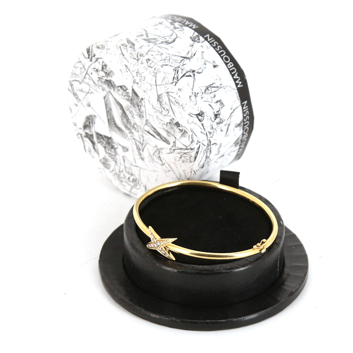 Bracciale apribile Mauboussin Etoile Divine in oro giallo e diamanti