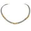 Fred Force 10 1980's necklace in stainless steel and yellow gold - 00pp thumbnail