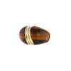 Vintage 1970's ring in 14 carats yellow gold,  9 carats yellow gold and tiger eye stone - 00pp thumbnail