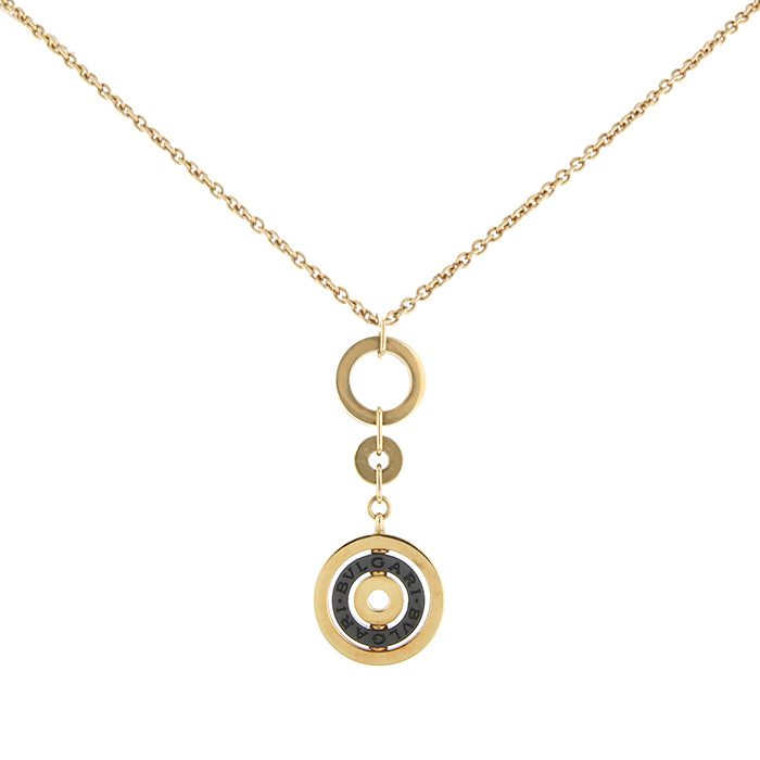 Collana Bulgari Astrale in oro giallo e ceramica nera