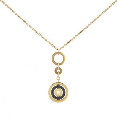 Collana Bulgari Astrale in oro giallo e ceramica nera