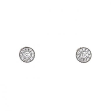 Tiffany & Co Circlet earrings in platinium and diamonds