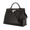 Hermes Kelly 40 cm handbag in black grained leather - 00pp thumbnail