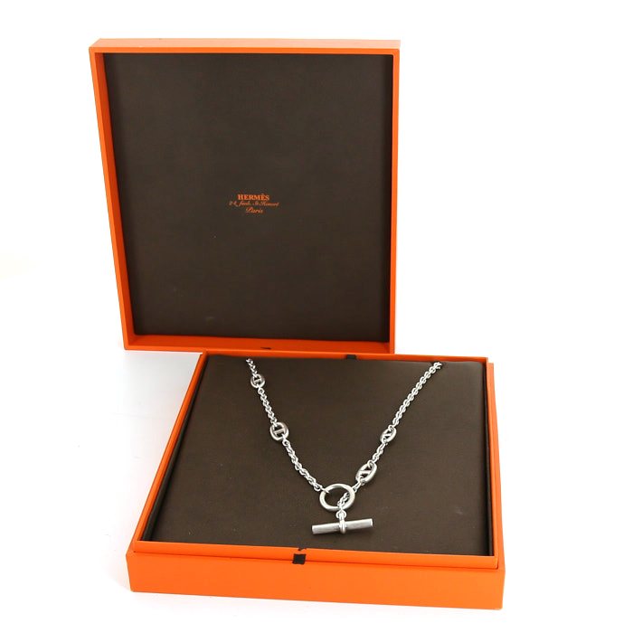 Collana lunga Hermes Farandole in argento - Detail D2