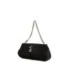 Chanel bag worn on the shoulder or carried in the hand in black satin - 00pp thumbnail
