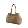 Hermes Garden shopping bag in etoupe canvas and etoupe leather - 00pp thumbnail