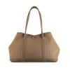 Hermes Garden shopping bag in etoupe canvas and etoupe leather - 360 thumbnail