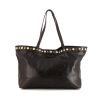 Gucci Babouska handbag in brown empreinte monogram leather - 360 thumbnail