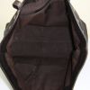 Gucci Babouska handbag in brown empreinte monogram leather - Detail D2 thumbnail