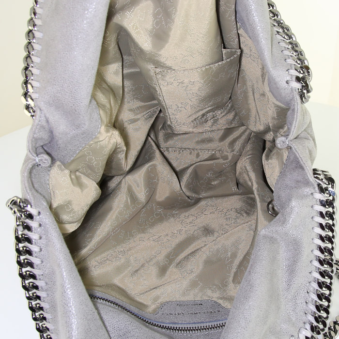 Borsa Stella McCartney Falabella in tela grigia - Detail D2