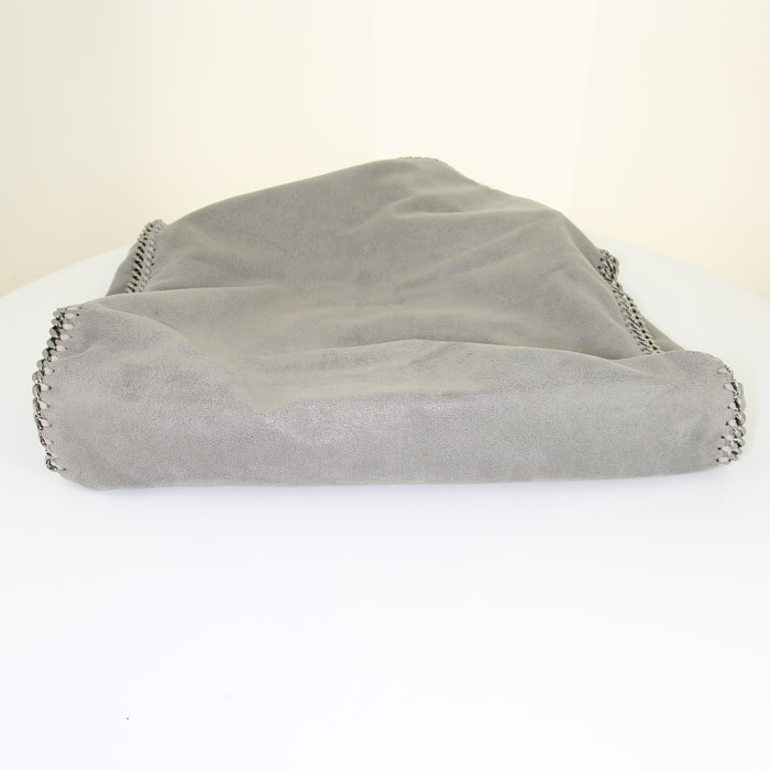 Bolso de mano Stella McCartney Falabella en lona gris - Detail D4