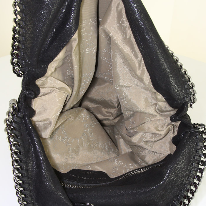 Stella McCartney Falabella handbag in black canvas - Detail D3