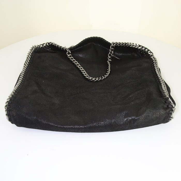 Stella McCartney Falabella handbag in black canvas - Detail D5