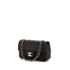 Chanel Timeless small model shoulder bag in black quilted grained leather - 00pp thumbnail