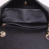 Chanel Timeless small model shoulder bag in black quilted grained leather - Detail D2 thumbnail