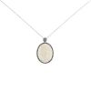 Mauboussin Emotion Limitée necklace in white gold,  mother of pearl and diamonds - 00pp thumbnail