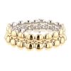 Flexible Cartier Honeymoon bracelet in yellow gold and white gold - 00pp thumbnail
