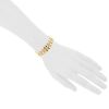 Flexible Cartier Honeymoon bracelet in yellow gold and white gold - Detail D1 thumbnail
