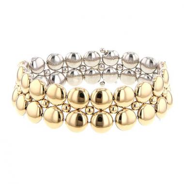 Bracelet reversible Cartier Honeymoon en or jaune et or blanc