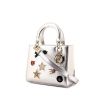 Dior Lady Dior handbag in silver leather - 00pp thumbnail
