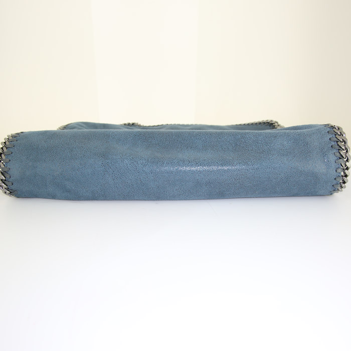 Stella McCartney Falabella handbag in blue canvas - Detail D5