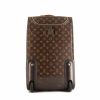 Borsa da viaggio Louis Vuitton Eole in tela monogram cerata marrone e pelle naturale - Detail D5 thumbnail