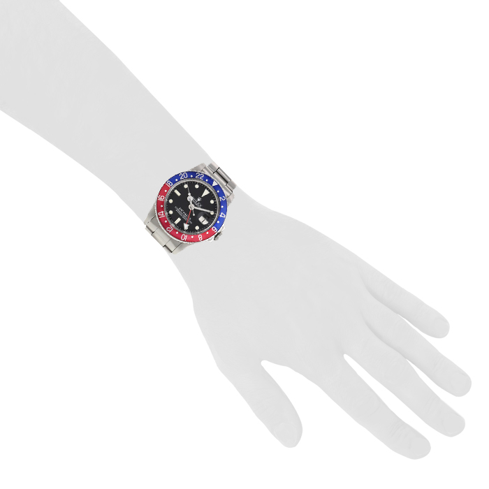 Reloj Rolex GMT-Master de acero Ref : 1675 Circa 1971 - Detail D1