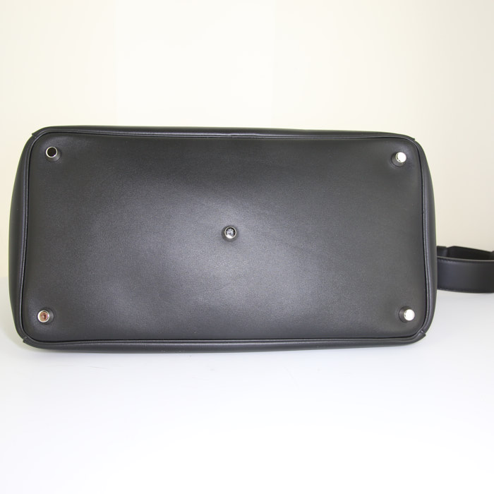 Dior Diorissimo shopping bag in black leather - Detail D5