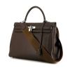 Hermes Kelly 35 cm handbag in brown togo leather - 00pp thumbnail