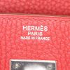 Sac à main Hermes Birkin 30 cm en cuir taurillon clémence rouge Garance - Detail D3 thumbnail