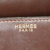 Sac à main Hermes Monaco en cuir box marron - Detail D3 thumbnail