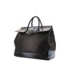 Versace Palazzo Empire large model 24 hours bag in black and blue leather and black leather - 00pp thumbnail