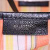 Shopping bag Balenciaga Bazar shopper taglia XL in tela tricolore arancione gialla e bianca e pelle nera - Detail D3 thumbnail