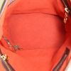 Shopping bag Louis Vuitton Bucket in tela a scacchi marrone e pelle marrone - Detail D2 thumbnail
