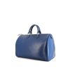 Bolso de mano Louis Vuitton Speedy 35 en cuero Epi azul - 00pp thumbnail