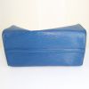 Louis Vuitton Speedy 35 handbag in blue epi leather - Detail D4 thumbnail