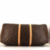 Louis Vuitton Keepall 60 cm travel bag in monogram canvas and natural leather - Detail D4 thumbnail