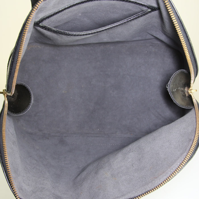 Bolso de mano Louis Vuitton  Alma modelo pequeño  en cuero Epi negro - Detail D2