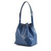 Bolso de mano Louis Vuitton petit Noé modelo pequeño en cuero Epi azul - 00pp thumbnail