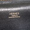 Borsa portadocumenti Hermès Vintage in pelle nera e lucertola verde - Detail D3 thumbnail