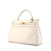 Hermes Kelly 32 cm handbag in white leather - 00pp thumbnail
