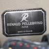Sac à main Renaud Pellegrino en cuir bleu-marine - Detail D3 thumbnail