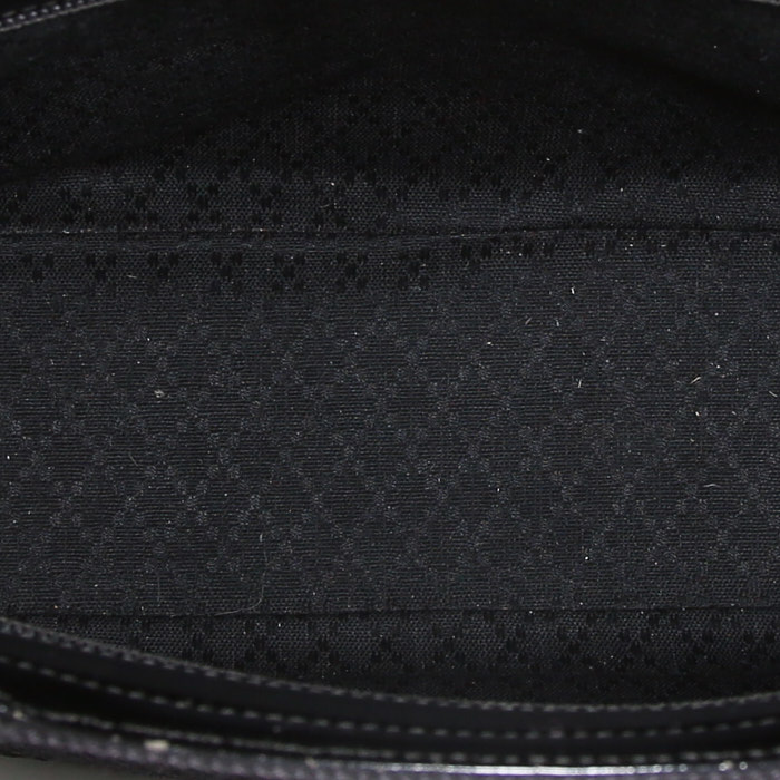 Borsa Gucci Bamboo in tessuto nero - Detail D3