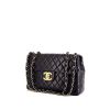 Chanel Timeless Maxi Jumbo handbag in navy blue quilted leather - 00pp thumbnail
