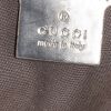 Gucci Joy Boston handbag in beige logo canvas and silver patent leather - Detail D3 thumbnail