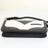 Dior D'Trick handbag in black and white bicolor leather - Detail D4 thumbnail