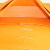 Chanel Timeless handbag in orange quilted jersey - Detail D3 thumbnail