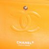 Chanel Timeless handbag in orange quilted jersey - Detail D4 thumbnail